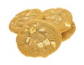 White chocolate macadamia nut cookies Royalty Free Stock Photo