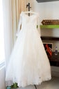 white christian wedding gown