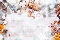 White Christmas Background with empty space Royalty Free Stock Photo