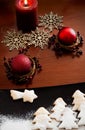 White Christmas - Decoration and cookies Royalty Free Stock Photo