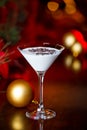 White Christmas Martini Royalty Free Stock Photo