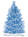 White christmas tree Royalty Free Stock Photo