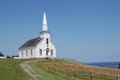 White church in canada Royalty Free Stock Photo