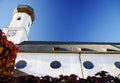 Typical south german church with onion tower and white facade under a blue sky 2