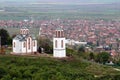 White church on hill Royalty Free Stock Photo