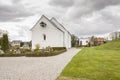 White church in Jelling, Denmark Royalty Free Stock Photo