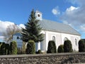 White church, Lithuania Royalty Free Stock Photo