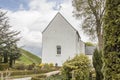 White church in Jelling, Denmark Royalty Free Stock Photo