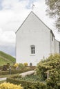 White church in Jelling, Denmark Royalty Free Stock Photo