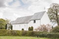 White church in Jelling, Denmark Royalty Free Stock Photo