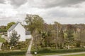 White church in Jelling, Denmark Royalty Free Stock Photo