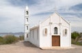 White church in Mulege Royalty Free Stock Photo