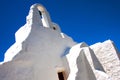 White church - Mykonos - Greece Royalty Free Stock Photo