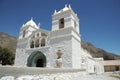White church in the Peru Royalty Free Stock Photo