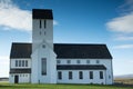 White church SkÃÂ¡lholtdÃÂ³mkirkja Royalty Free Stock Photo