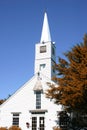 White church steeple Royalty Free Stock Photo
