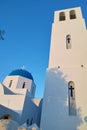 The white church under the blue sky Royalty Free Stock Photo
