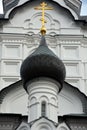 White church in the Zelenogorsk Royalty Free Stock Photo