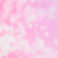 White circle bokeh on pink background blurred light. Royalty Free Stock Photo