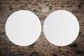 White circle paper and space for text Royalty Free Stock Photo