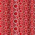 White circles on a red lines background Royalty Free Stock Photo