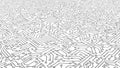 White circuit board pattern texture. High-tech background in dig