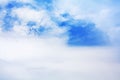 White cirrus clouds blue sky background, cumulus cloud texture, cloudy skies, cloudscape, heaven, cloudiness, ozone, overcast Royalty Free Stock Photo