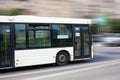 White city bus Royalty Free Stock Photo