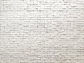 White clay brick wall facade interior design for pattern wallpaper, background and backdrop. Royalty Free Stock Photo