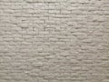 White clay brick wall facade interior design for pattern wallpaper, background and backdrop. Royalty Free Stock Photo