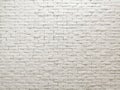 White clay brick wall facade interior design for pattern wallpaper, background and backdrop. Royalty Free Stock Photo