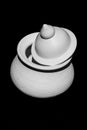 White clay pot Royalty Free Stock Photo