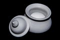 White clay pot Royalty Free Stock Photo