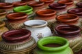 White clay pot Royalty Free Stock Photo