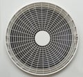 White clean conditioner compressor fan front view