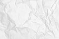 White clean crumpled paper