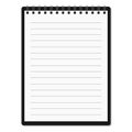 White clean notepad, vector illustration