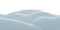 White clean snow texture. Snowdrift isolated on white background. Royalty Free Stock Photo
