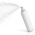 White Clean Spray, 3D, Isolated on White Background Royalty Free Stock Photo