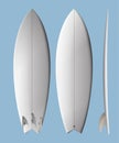 White clean surfboard