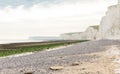 White cliff Birling Gap Atlantic coast, England