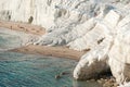 The white cliff called Scala dei Turchi in Sicily, near Agrigento