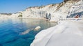 The white cliff called Scala dei Turchi in Sicily