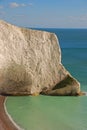 White Cliff at The Needles in Isle of Wight Royalty Free Stock Photo