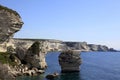 White Cliffs along the coast of Bonifacio, Southern Corsica Island, France Royalty Free Stock Photo