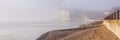 White cliffs at St. Margarets Bay near Dover, England Royalty Free Stock Photo