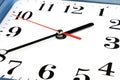 White Clock Face. Time concept. Macro image Royalty Free Stock Photo