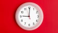 Clock on wall showing nine hours Royalty Free Stock Photo