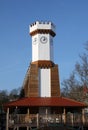 White clock tower Royalty Free Stock Photo