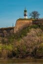 The white Clock tower, one of the most significant landmarks and symbols of Petrovaradin